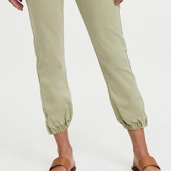 Brand New Paige Mayslie Belted Denim High Rise Jogger Pants 27 Vintage Light - Picture 7 of 7